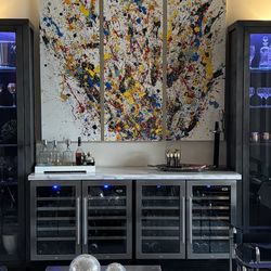 Glass display cabinets