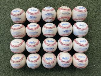 20 used MLB minor league baseballs