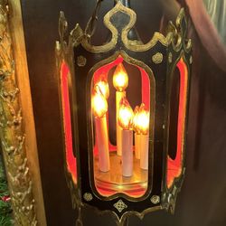 Vintage Gothic Revival Hanging Light Fixture