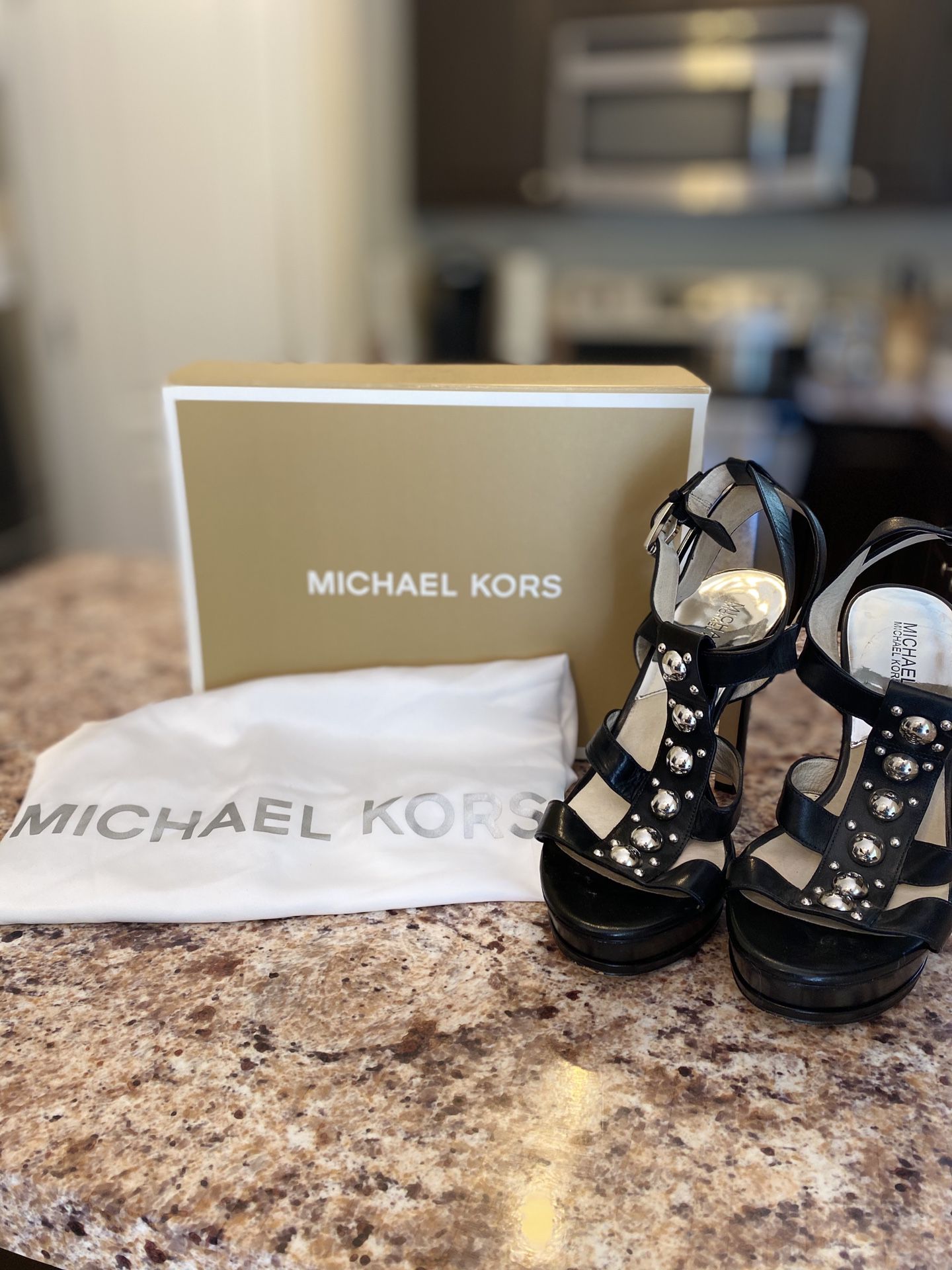 MICHAEL by Michael Kors Studded Platform Heels