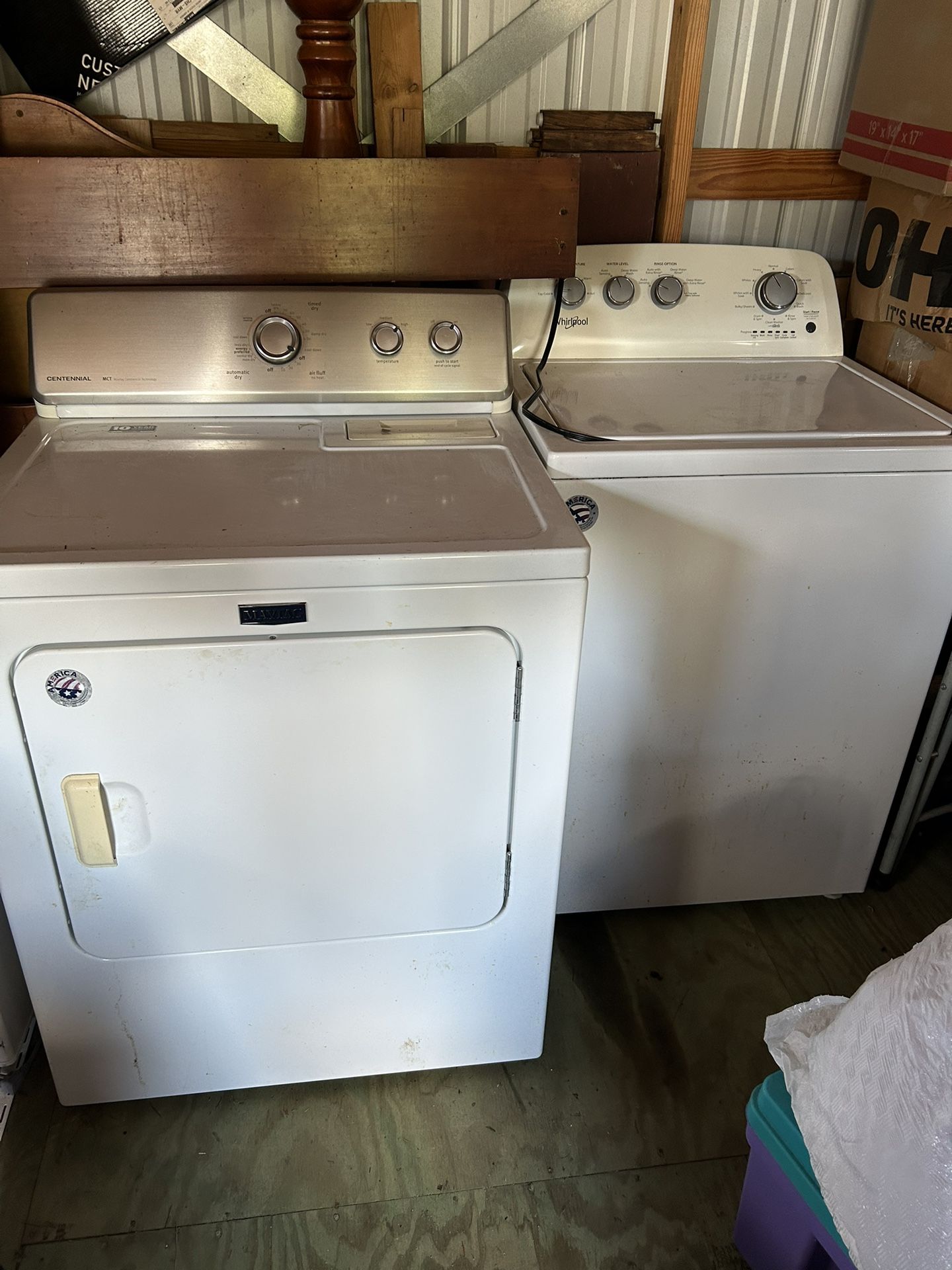 Washer and dryer