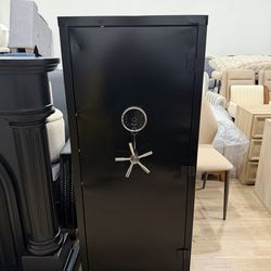 15-20 Gun Safe, Large Fingerprint Gun Safe for Rifles and Pistols, Unassembled Gun Cabinet with Adjustable Shelf & Gun Rack, Gun Safes for Home and Sh