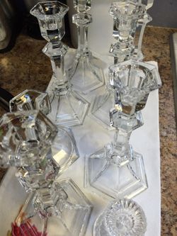 Crystal candle holder