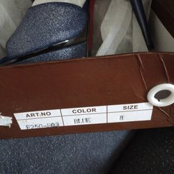 Heels New in BOX Click Brand Blue 