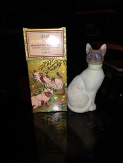 Avon Cat With Box And Cologne Still in Bottle