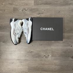 Silver Chanel Runners- Size 44