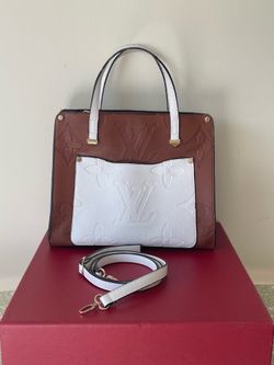 Leather white Brown Purse Cross Body Bag Hand made in Turkey