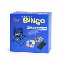 🎯 Deluxe Family Bingo Set – Complete Game with Metal Cage