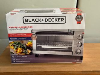BLACK + DECKER 4-Slice Toaster Oven 🍞 Brand New 🍞