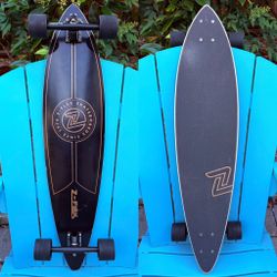 Z-Flex Skateboards Pintail Top Shelf Complete Longboard Skateboard - Black Gold