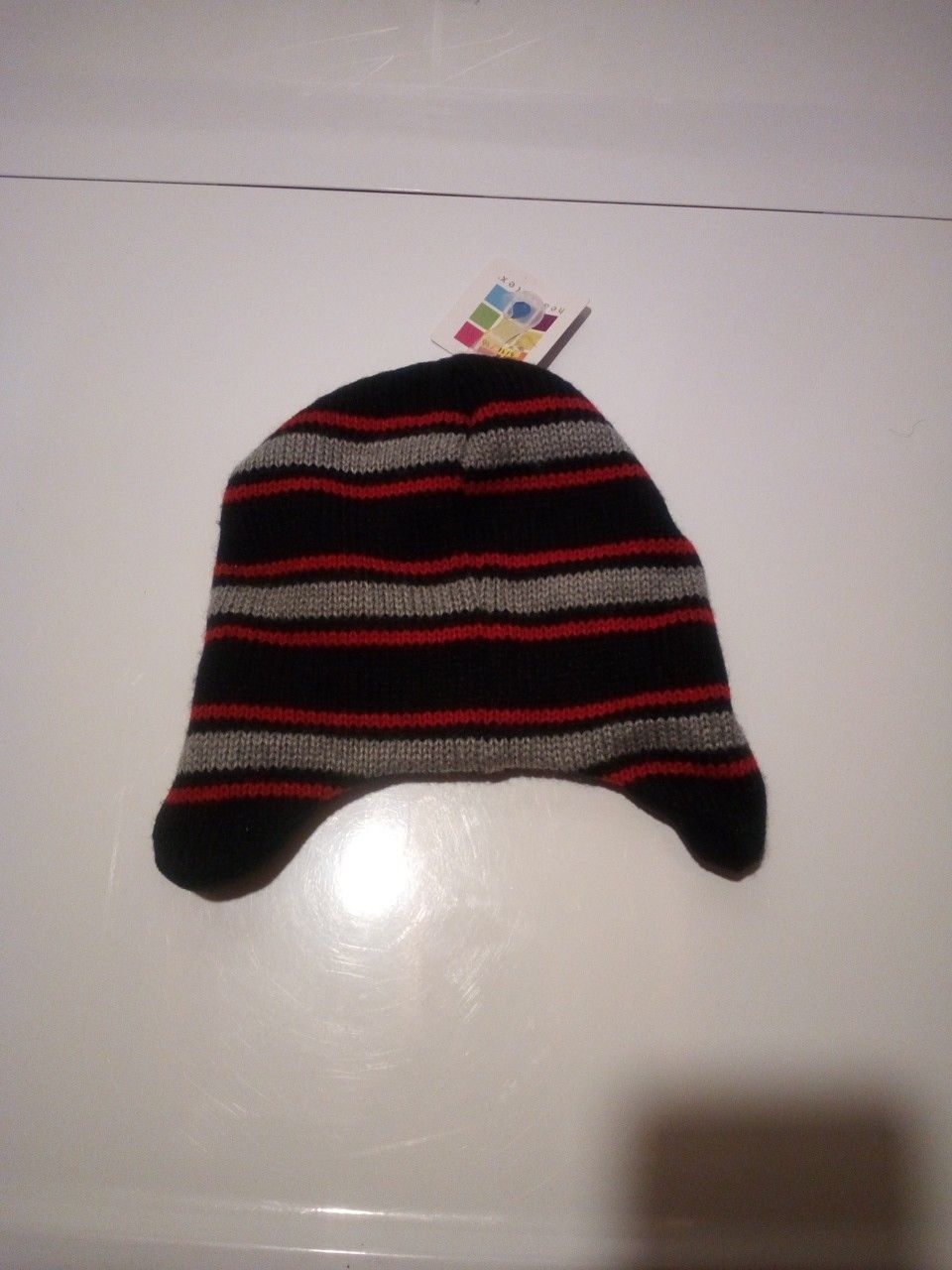 Striped Healthtex Winter Fleece Lined Peruvian Hat