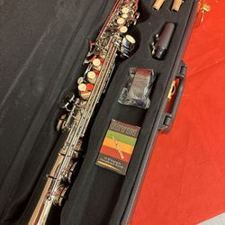 Nice Silver Soprano Saxophone with New Box of Reeds $380 Firm