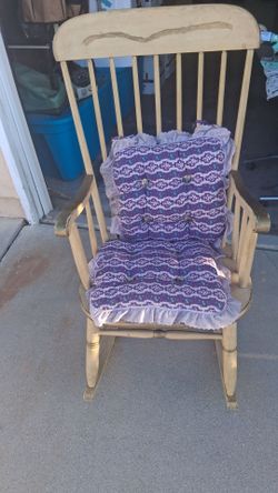 Old wooden walking chair