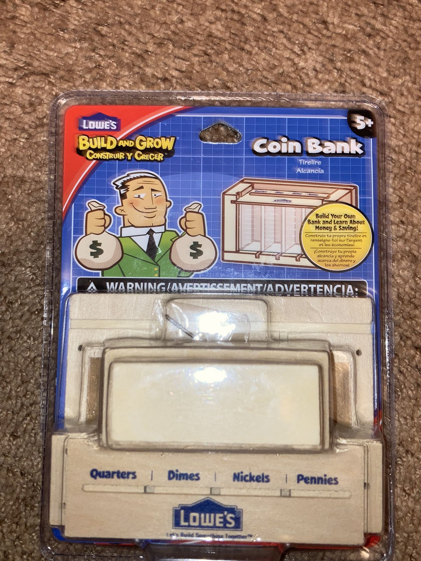 Build and Grow Coin Bank/ Unopened.
