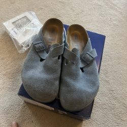 BIRKINSTOCK Boston Clogs China Blue