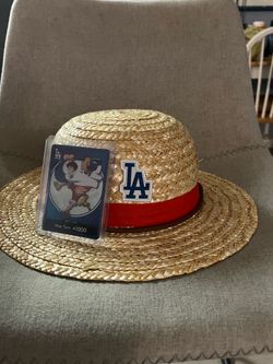 One Piece Dodgers Luffy trading game card and hat