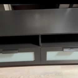 🖤 Sleek Black IKEA TV Stand / Media Console
