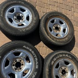 4 Ford Wheels And 3 Spare Wheels 