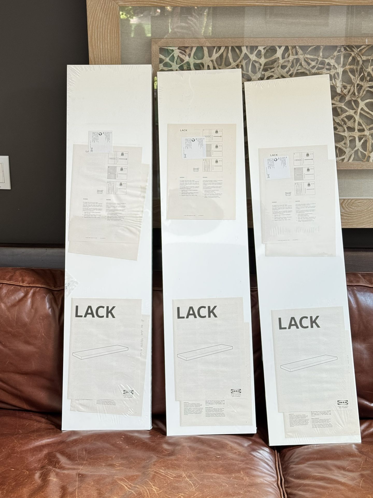 Three New Lack Floating Shelves