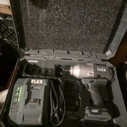 FLEX 24V 1/2" High-Torque Impact Wrench Kit - (Stacked Lithium Model) + 2 Batteries + 160w Fast Charger