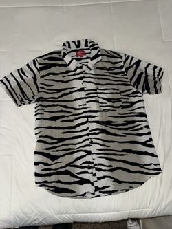 Supreme 2018 SS Tiger Stripe Rayon Shirt (Men’s L)