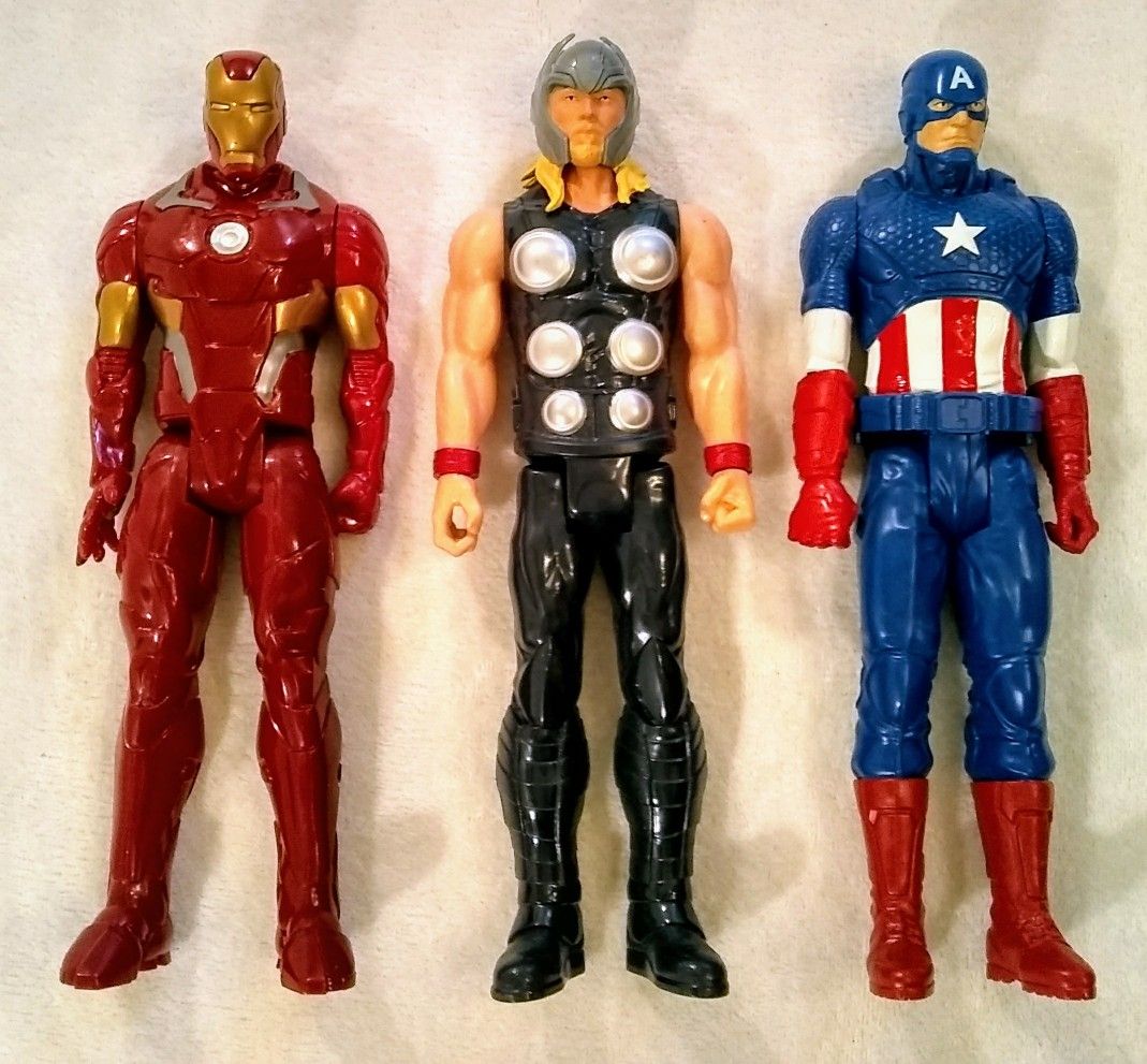 Marvel 12" Iron Man, Thor & Captain America