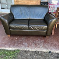 Leather Love Seat Couch