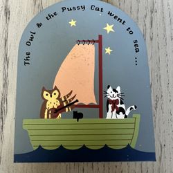 Cat's Meow Village The Owl & the Pussy Cat went to sea 1996