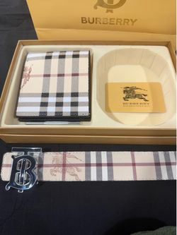 Burberry wallet and belt