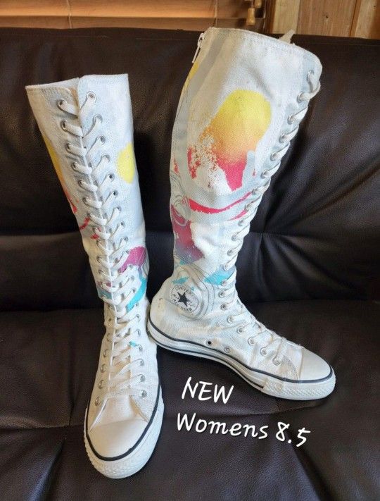 NEW RARE Vintage Converse All Star knee high XX-HI Womens 8.5