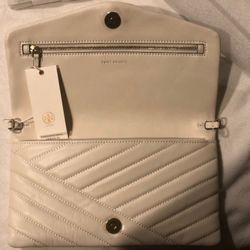 Tory Burch Kira leather clutch