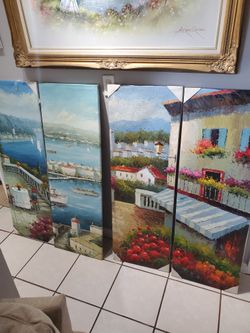 4 Painting 16x48 Each