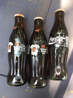 Vintage CocaCola filled Ripken bottles set for 20
