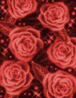 Y2K Early 2000s Airbrush Red Backdrop Dreamy Red Rose Flowers Glamour Shots Photo Background Old School 90s Party Lowrider Banner | Lux Rosa
