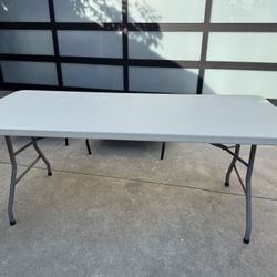ULine Economy Folding Table - 72 x 30", White