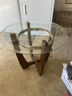 Glass End Table