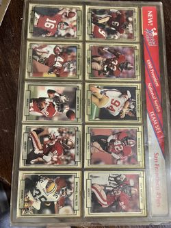 1990 Premier National Series Team Set San Francisco 49ers 241-250