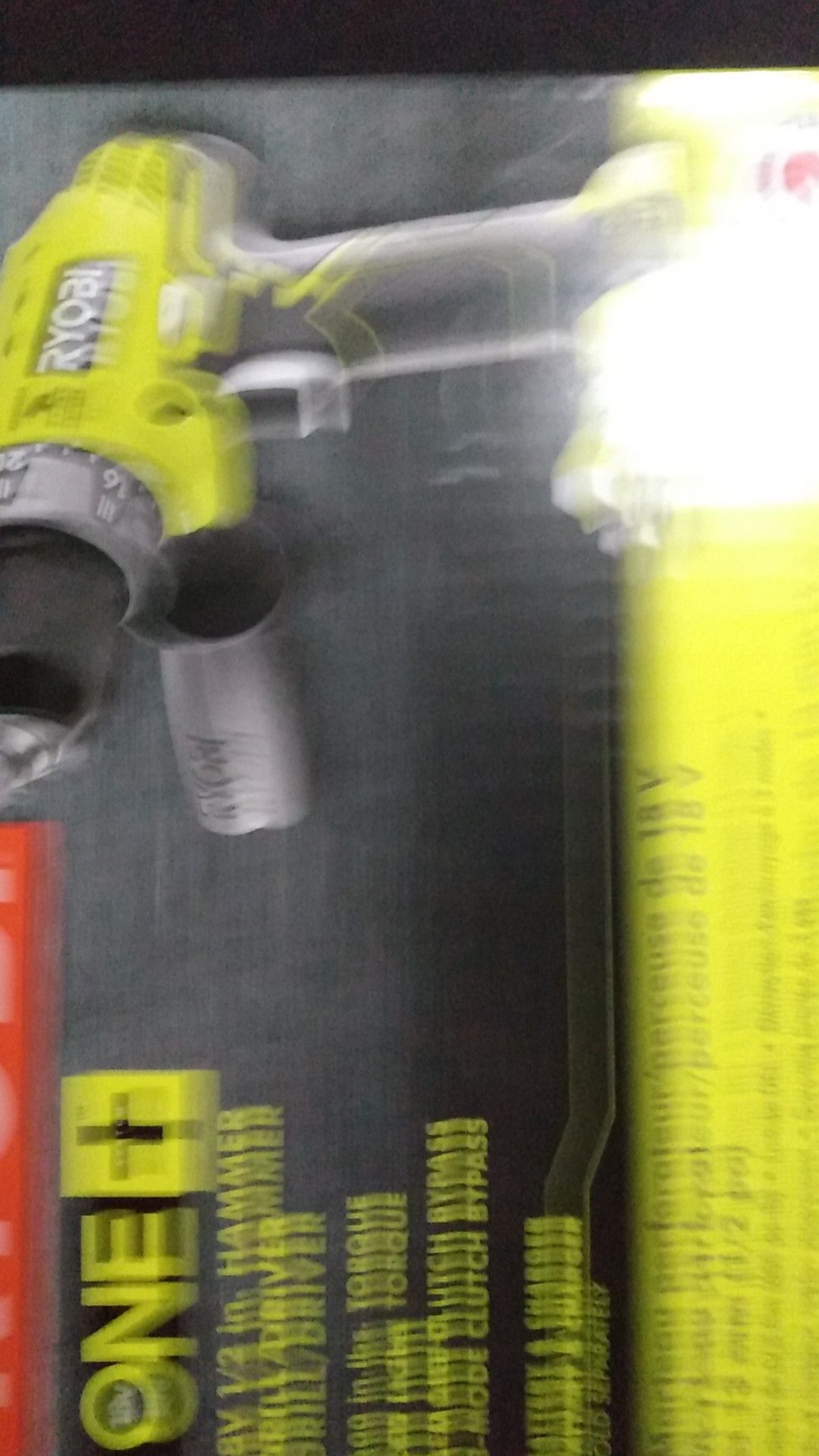 Ryobi 18 volt half inch hammer drill driver p214