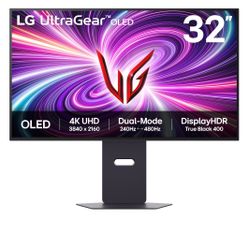 LG ULTRAWIDE 32” 4K 240hz DUAL MODE GAMING MONITOR 