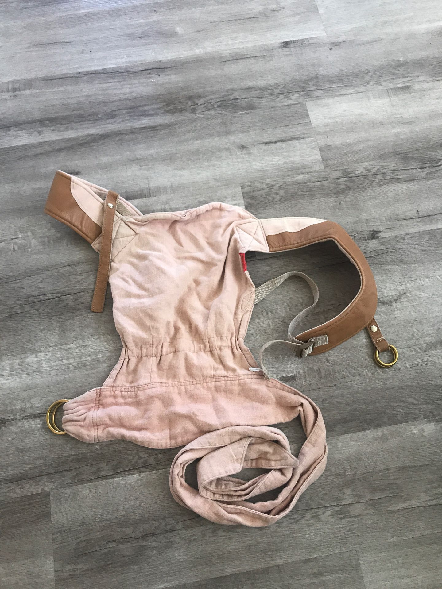 Sakura bloom scout in blush + camel leather