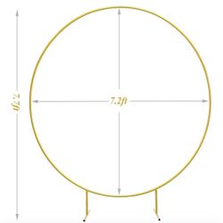 Gold Balloon Arch Circle 