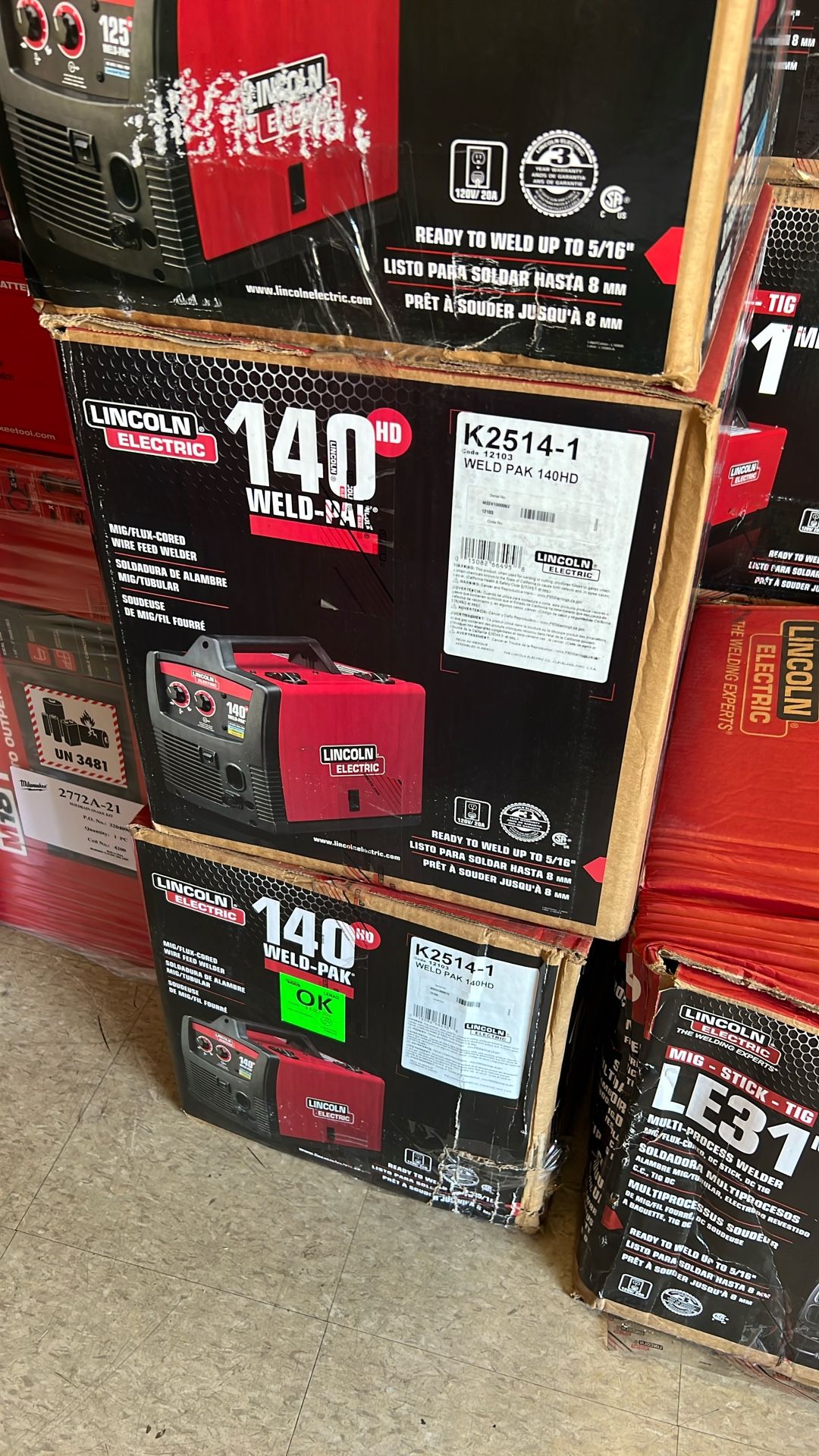 Lincoln 140hp Weld-pak Welder