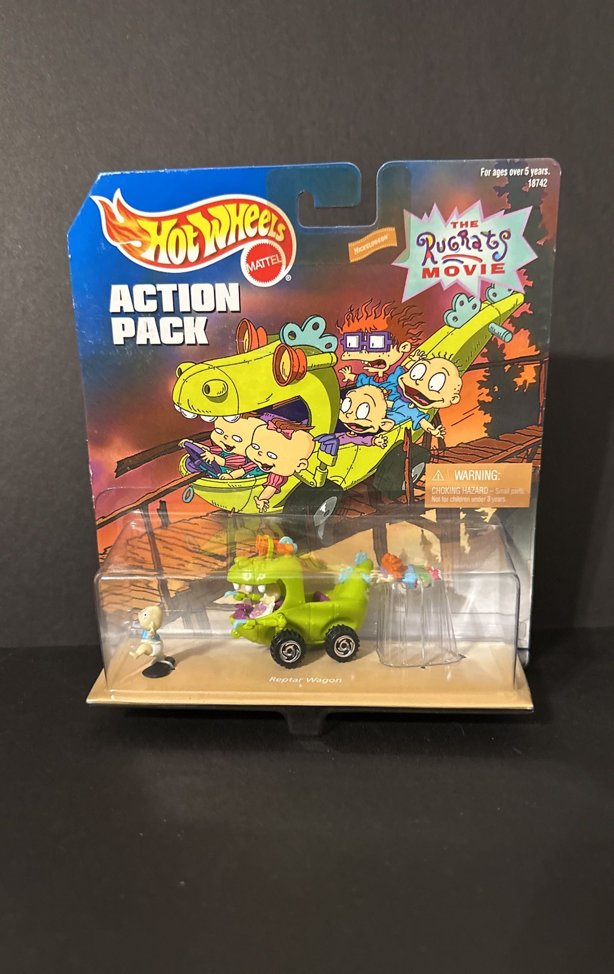 Hot Wheels Action Pack The Rugrats Movie Reptar Wagon Tommy/Chuckie Diorama