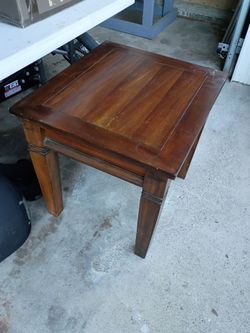 Wooden end table
