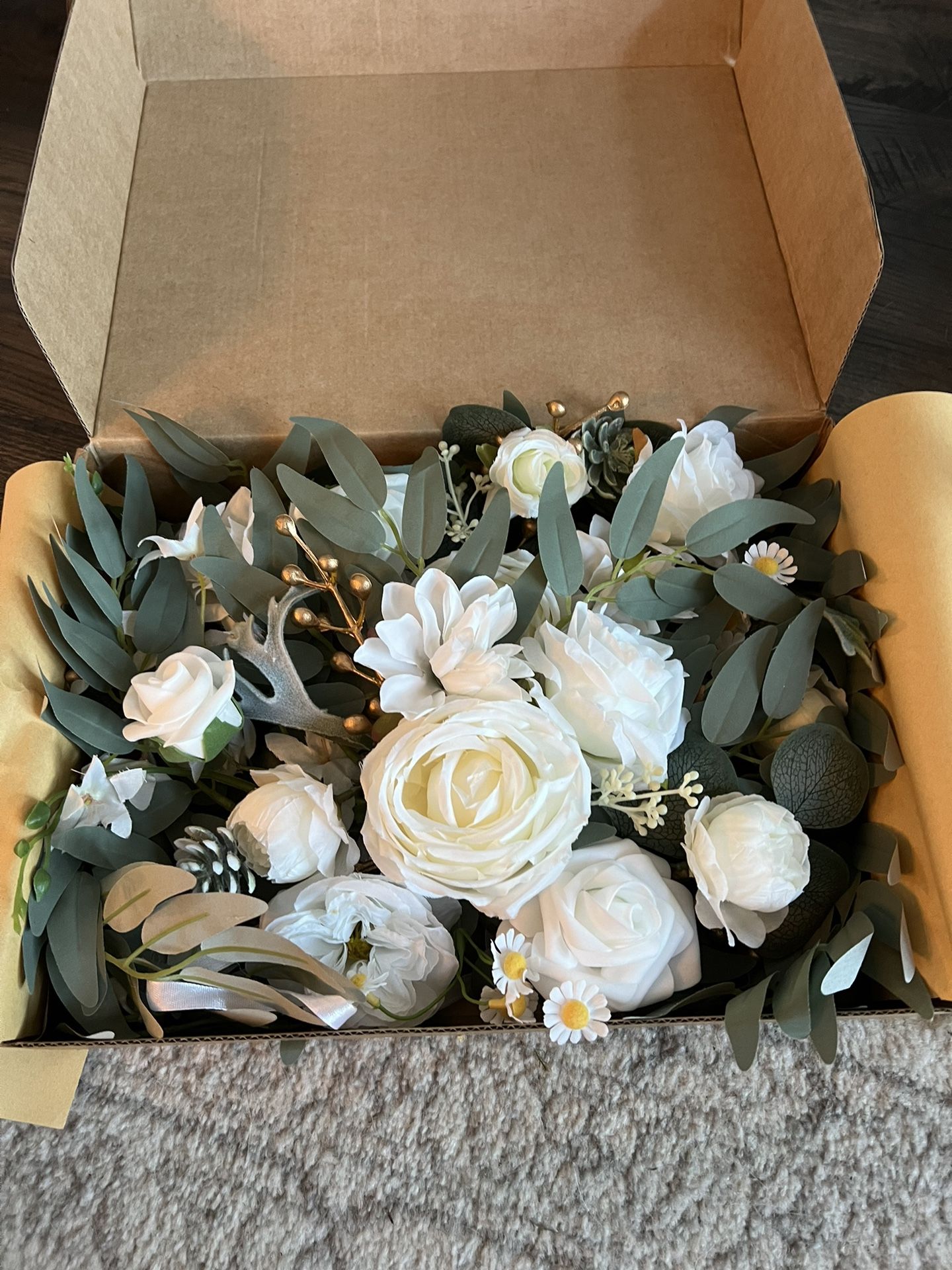 Faux Wedding Flowers For Alter Decor 