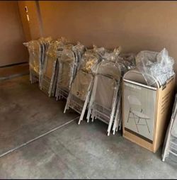 Metal chairs