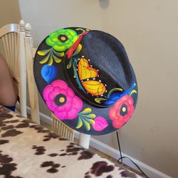 Hand Painted Hat. Size MEDIUM