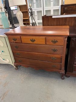 Vintage real wood dresser (in store)