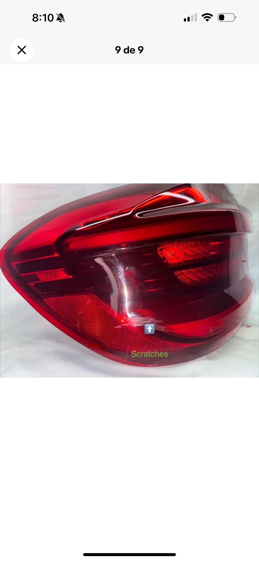 2014 2015 2016 2017 2018 JEEP CHEROKEE RIGHT SIDE OUTER TAIL LIGHT WITH LED