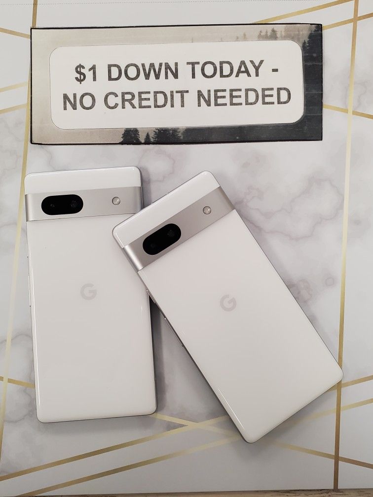 Google Pixel 7a Unlocked For All Carriers - $1 DOWN TODAY, NO CREDIT NEEDED - WARRANTY INCLUDED